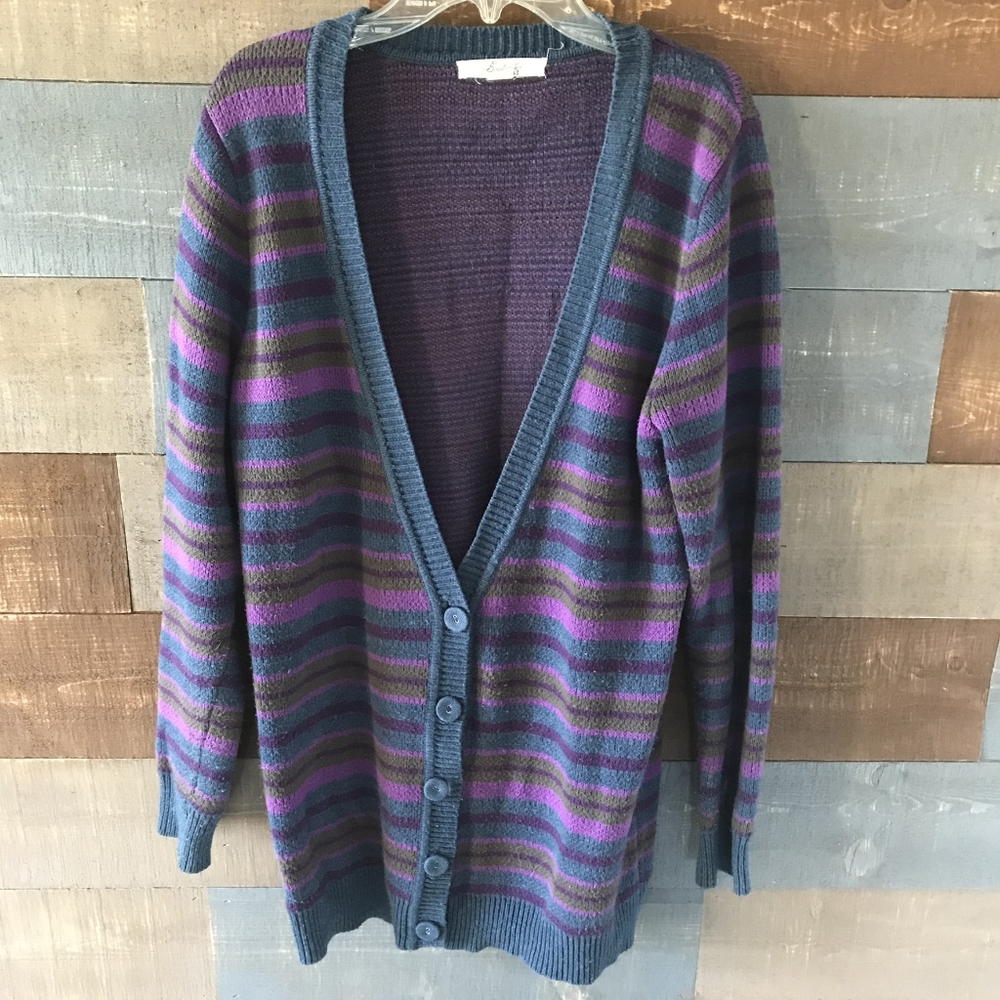 Over sized multi colored Cardigan